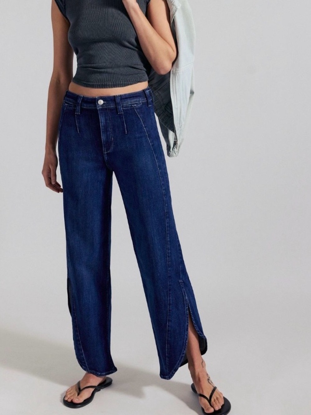 NWT We The Free CRVY Keepsake Tulip Jeans - Dark Blue 31